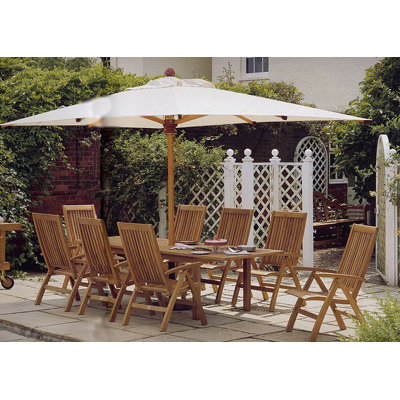 Barlow Tyrie Teak Monaco 9 Piece Dining Set