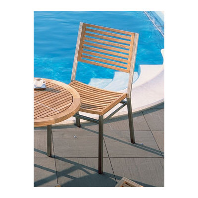 Barlow Tyrie Teak Equinox Teak Dining Side Chair with Cushion