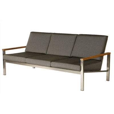 Barlow Tyrie Teak Equinox Deep Seating Sofa with Cushions