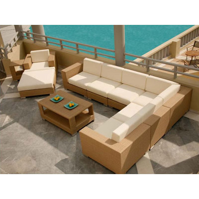 Barlow Tyrie Teak Arizona Sahara Deep Seating Set