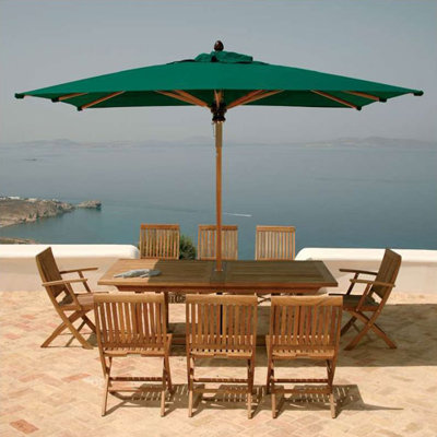 Barlow Tyrie Teak 7 Piece Extending Dining Set