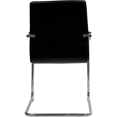Flash Furniture Guest Side Chair with Chrome Sled Base