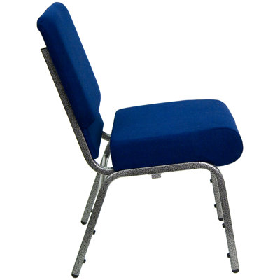 Flash Furniture Hercules Series 21'' Extra Wide Stacking Church Chair with 4'' Thick Seat