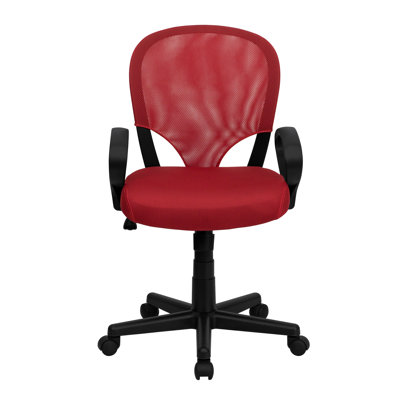 Flash Furniture Mid-Back Office Chair with Oval Loop Arms