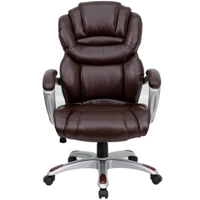 Flash Furniture High-Back Leather Layered Upholstered Executive Chair