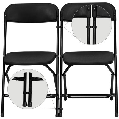 Flash Furniture Hercules Series Plastic Folding Chair (Set of 24)