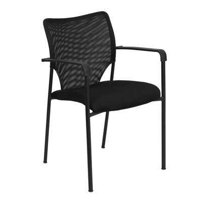 Flash Furniture Hercules Series Designer Mesh Fabric Stacking Arm Chair with Padded Foam Seat