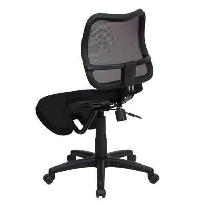 Flash Furniture Low-Back Height Adjustable Task Chair with Dual Wheel