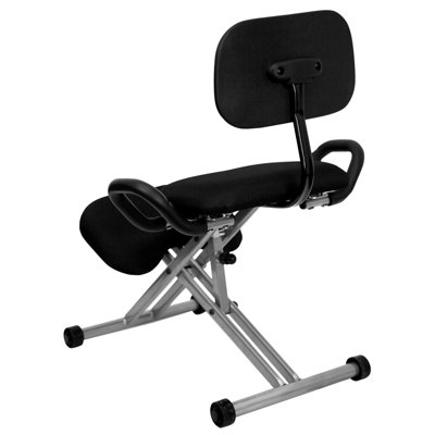 Flash Furniture Low-Back Height Adjustable Task Chair with Dual Wheel