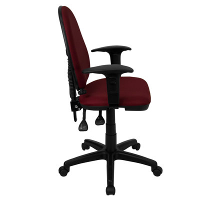 Flash Furniture Mid-Back Multi-Functional Task Chair with Adjustable Lumbar Support