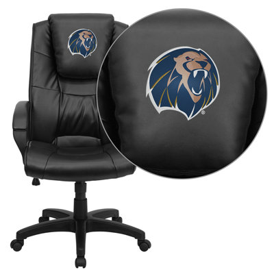 Flash Furniture NCAA Embroidered High-Back Leather Executive Chair