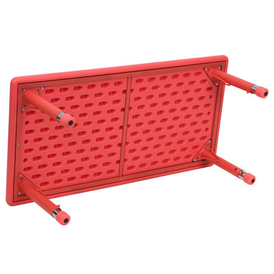 Flash Furniture Height Adjustable Rectangular Plastic Activity Table