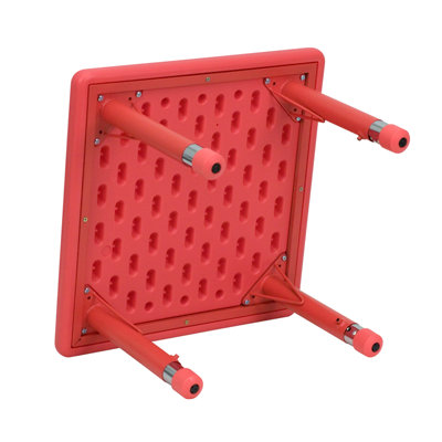Flash Furniture Square Height Adjustable Plastic Activity Table