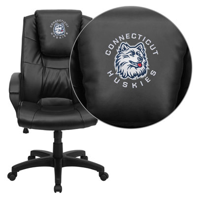 Flash Furniture NCAA Embroidered High-Back Leather Executive Chair