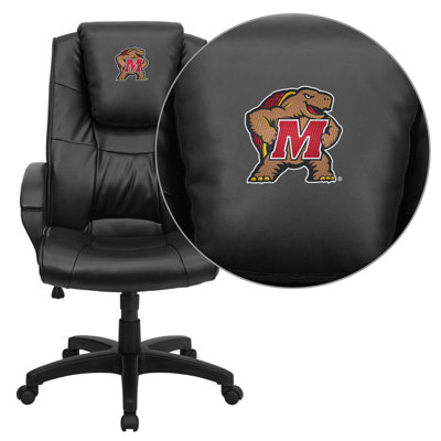 Flash Furniture NCAA Embroidered High-Back Leather Executive Chair