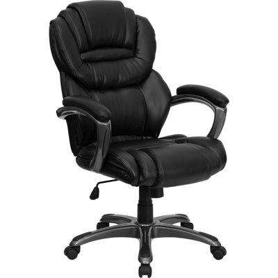 Flash Furniture High-Back Leather Layered Upholstered Executive Chair