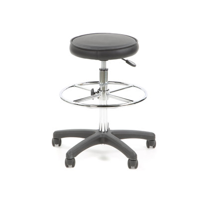 Flash Furniture Height Adjustable Drafting Stool with Footring