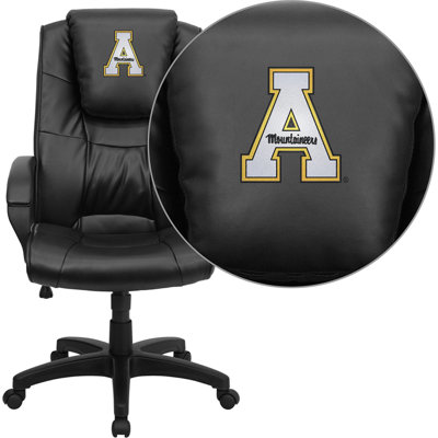 Flash Furniture NCAA Embroidered High-Back Leather Executive Chair