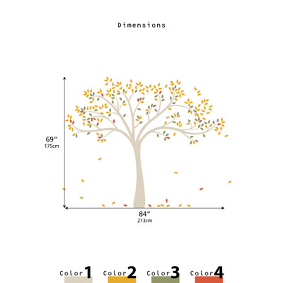 LittleLion Studio Fall Tree Wall Decal