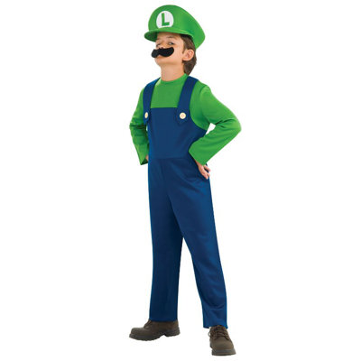 Super Mario Luigi Child Costume