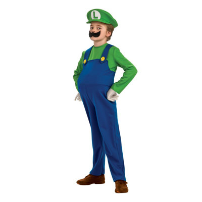 Super Mario Deluxe Luigi Child Costume