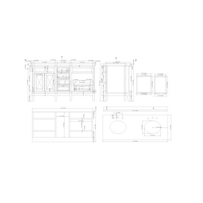 Ove Decors Venice 60" Double Bathroom Sink Vanity