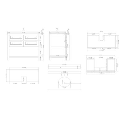 Ove Decors Berlin 42" Single Bathroom Vanity Set