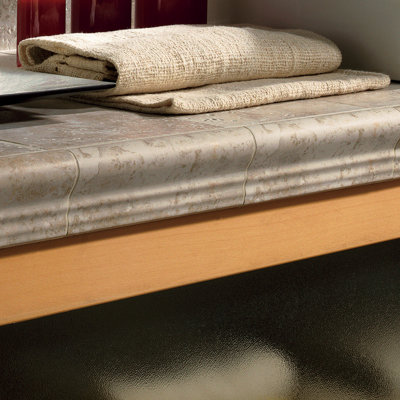 Marazzi Artea Stone 2 1/4" x 6 1/2" Sink Rail Tile in Antico