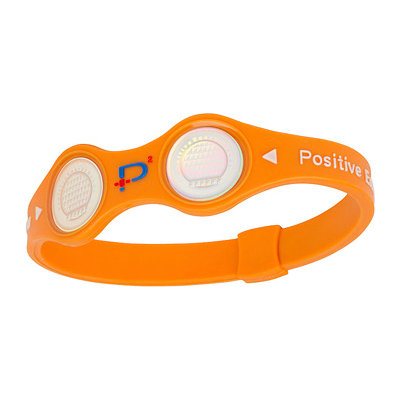 Positive Energy Bands Positive Energy Band in Orange with Gold Hologram
