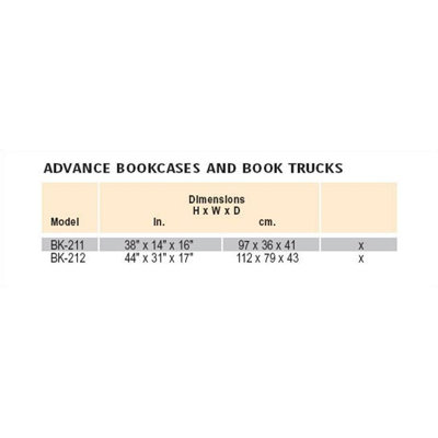 Da-Lite BK-212 Advance Booktruck