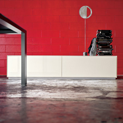 Kristalia All Lacquered Storage Unit without Feet with 2 Big Drawers