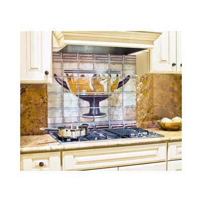 LMT Tile Murals Antique Vase 2 Kitchen Tile Mural