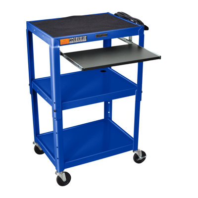 Luxor Compact Steel Mobile Computer Workstation