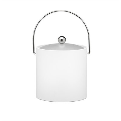 Bartender's Choice Fun Colors 3 Qt Ice Bucket in White