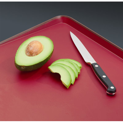 Joseph Joseph Small Cut and Carve Chopping Board in Red
