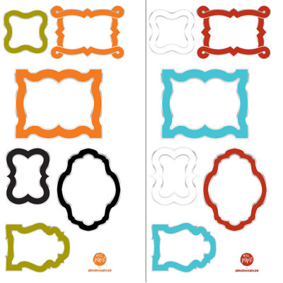 WallPops! Jonathan Adler Enamel Frames Wall Art Kit