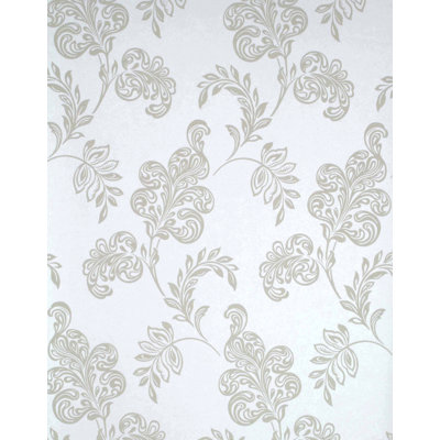 Verve Jacobean Wallpaper in Beige