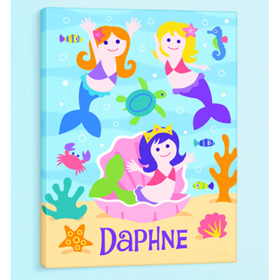 Mermaids Personalized Canvas Art
