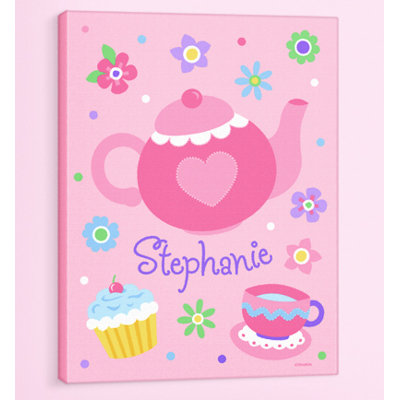 Tea Party Personalized Canvas Art