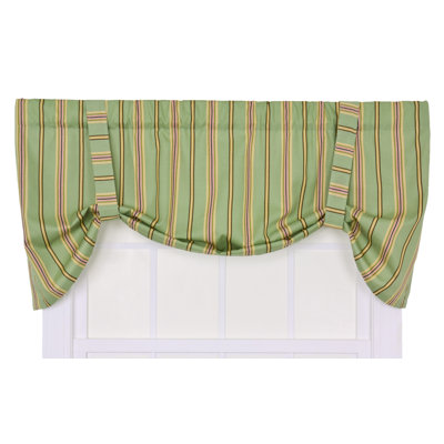 Ellis Curtain Warwick Medium Scale Stripe Tie-Up Valance