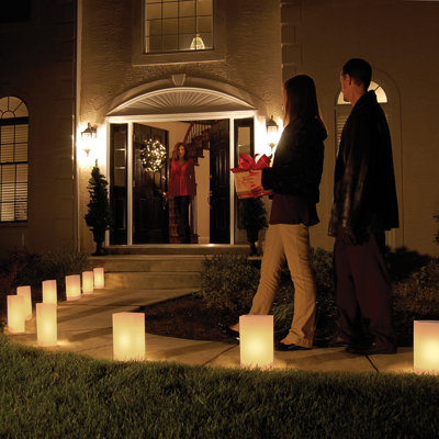 Luminarias 10 Count Electric Luminary Kit in Tan/Kraft