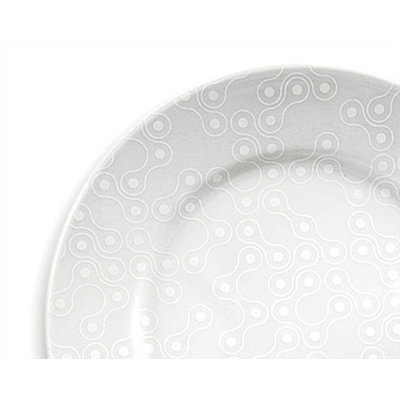 notNeutral White on White Links Dinner Plate Set
