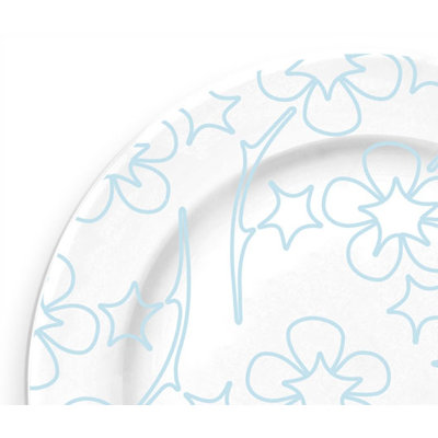 notNeutral Blue Flora Serving Plate