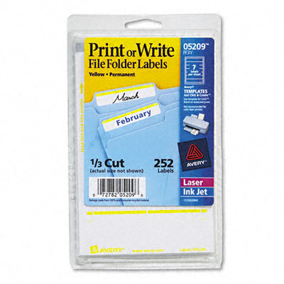 Avery Print or Write File Folder Labels