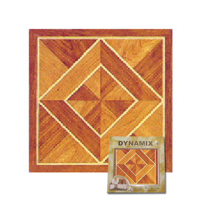 Home Dynamix Vinyl Light / Dark Wood Diamond Floor Tile (Set of 30)