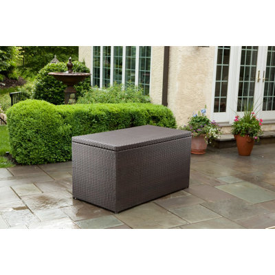 Alfresco Home All Weather Wicker Outdoor Storage Box