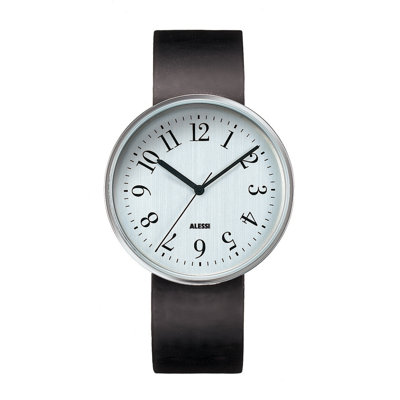 Alessi Record Leather Watch