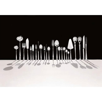 Alessi Caccia Flatware Collection in Mirror Polished by Luigi Caccia Dominioni