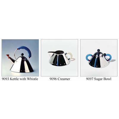 Alessi 9093/96/97 Tea Set by Michael Graves