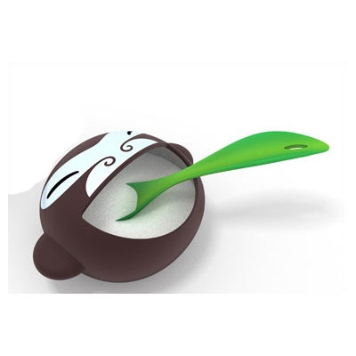 Alessi Banana Kid Sugar Bowl with Spoon by Stefano Giovannoni